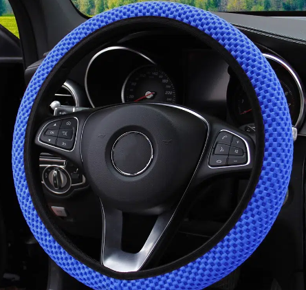 Car Steering Wheel Cover, Carbon Fiber Sports Steering Wheel Protector