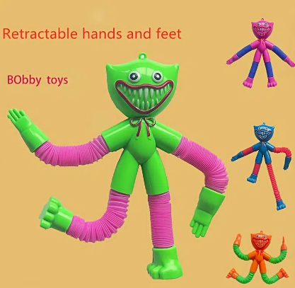 Puzzle Decompression Bobbi Doll Telescopic Tube, Poppy Playtime Doll Sausage Monster Decompression Toy