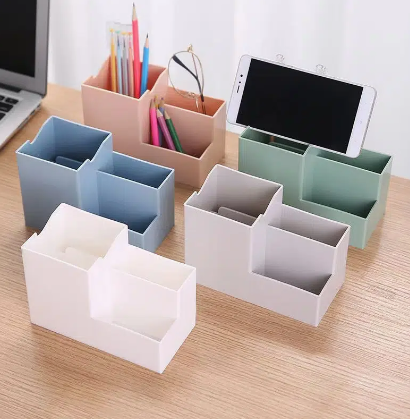 Desktop Storage Box For Office Supplies, Pencil Pen Holder