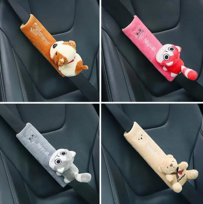 3D Cute Car Seat Belt Cover Shoulder Protector, Cartoon Car Seat Belt Cover Protection Cover Car Supplies For Children