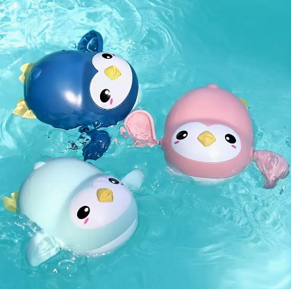 Children's Bathing Water Toys, Little Penguin Baby Cute Educational Small Animal Toys