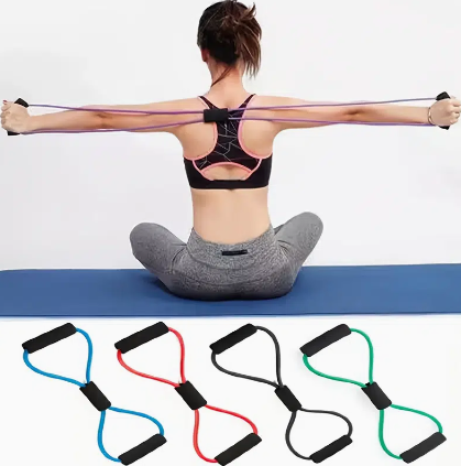 TPE Elastic Stretching Rope Slimming Body Shaping For Sports Fitness