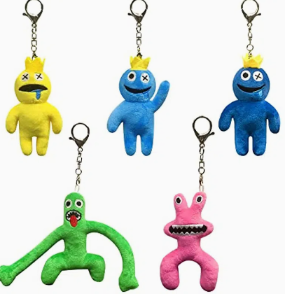 1pc Rainbow Guy Night Plush Toy, Game Doll Stuffed Plushies Toys Doll , Toddler Toy Keychain