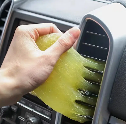 1PC Car Cleaning Soft Glue, Cleaning Crafts, Glass Cleaning Mud, Dust Adsorption, Mobile Phone Cleaning Mud, Crevice Cleaning Glue (color Random Hair)