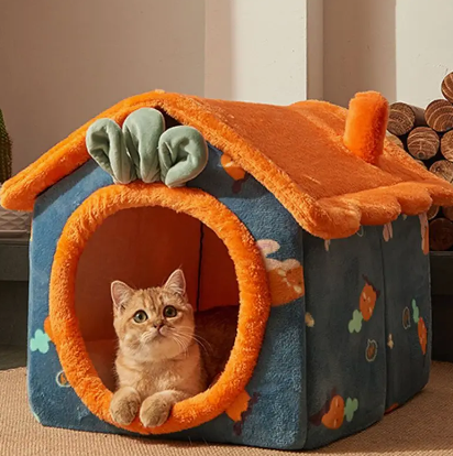 Cat Nest All Seasons Universal, Closed House, Tent Villa Dog Nest, Warm, Pet Cat Supplies Cute