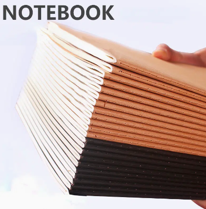 1pc Notebook Book Retro A5 Line Book Kraft Paper B5 Simple Manual Journal Grid Book