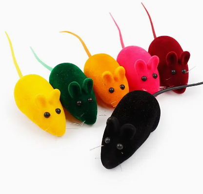 Simulated Mouse Cat Toy For Dog & Cat, Cat Play Toy, Interactive Cat Toys, Random Color, 5.4*1.1in