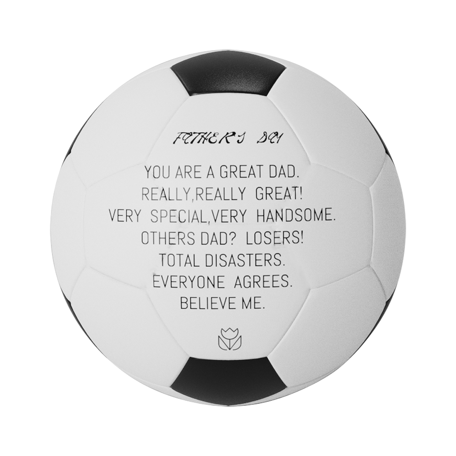 Personalized Custom Father's Day Gift Soccer Ball For Dad