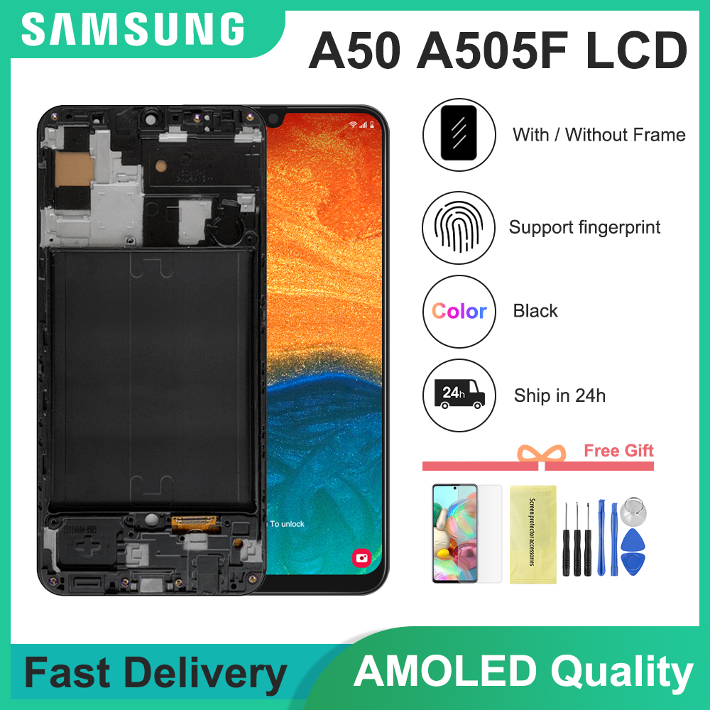 Samsung a50 LCD screen display OLED quality with frame 