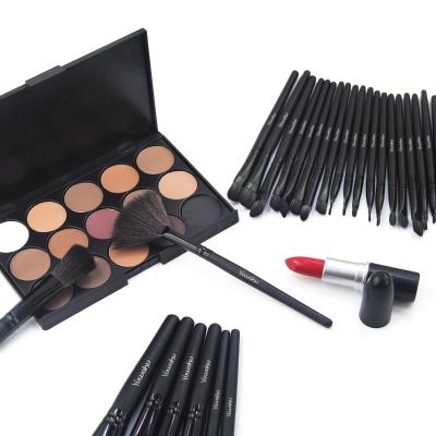32 Pieces Professional Makeup Makeup Brush Kit (Black) with Makeup Bag