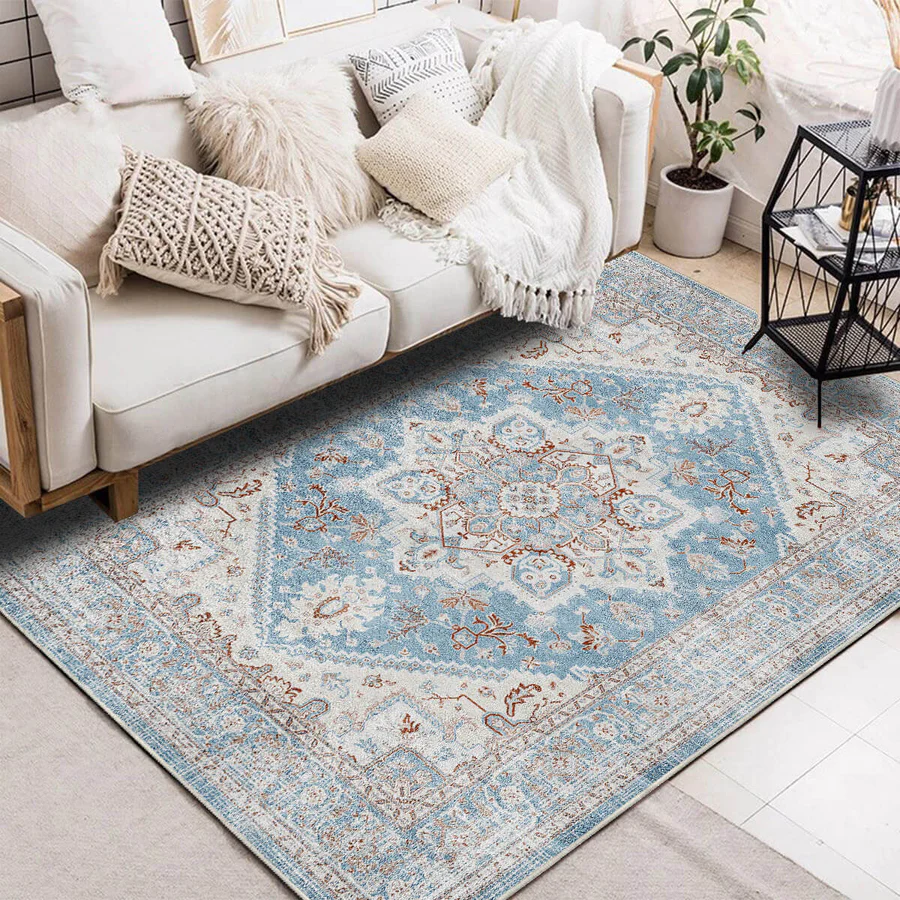 Airgugu Heritage Classique Blue Gray Crystal Rug