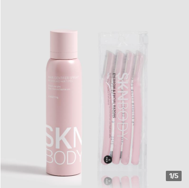 SKNBODY Hair Identifier Spray and Dermaplaner Set