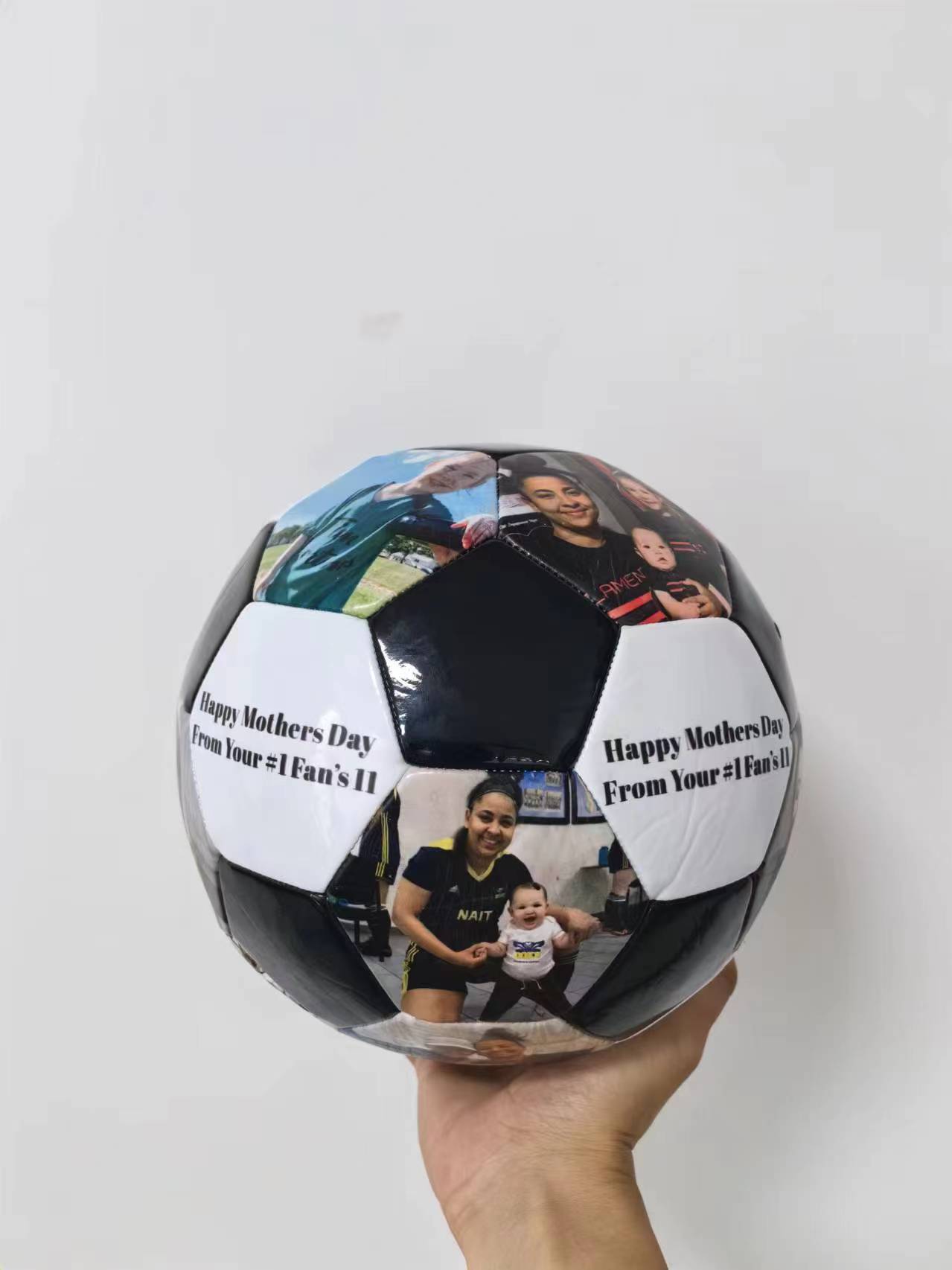 Customized Soccer Balls Size 5 Personalized with Name, Photo, Text, Gifts for Daughters, Son, Granddaughters, Grandson, Boyfriend, Girlfriend, Soccer Fans