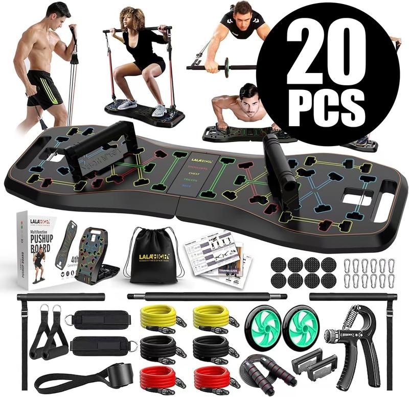 LALAHIGH Portable Home Gym System: Five Versions of Push-up Board Sets