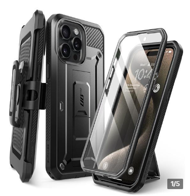SUPCASE Outdoor Protective[Military-Grade Drop Protection] phone Case (Unicorn Beetle Pro) for iPhone 15/ 14 / 13 / 12 / 11 / X / XR / XS / SE2/3 Series,Built-in Screen Protector Full-Body Rugged Holster with Stand & Belt-Clip phones Case Accessories