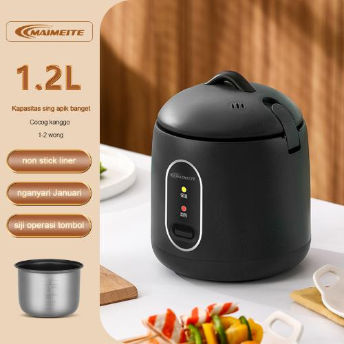 Mini Rice Cooker 1.6L - Black